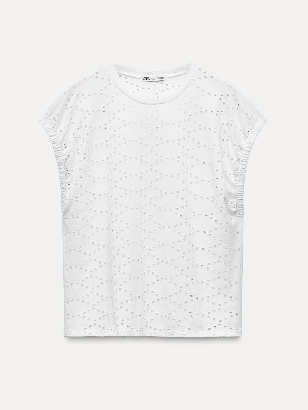 White Eyelet Top